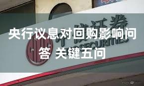 央行议息对回购影响问答 关键五问