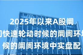 2025年以来A股阛阓地对热门快速轮动时候的阛阓环境中实盘配
